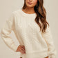 Morgan Back Cut Out Relaxes Knit Sweater