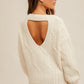 Morgan Back Cut Out Relaxes Knit Sweater