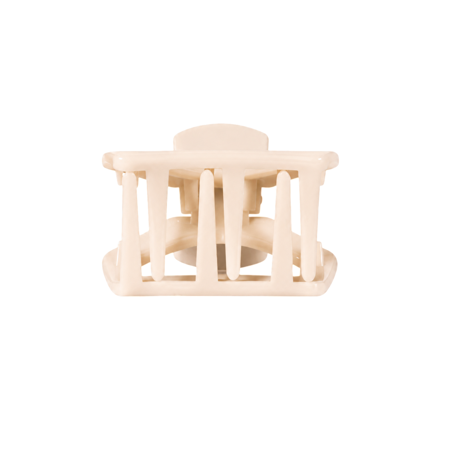 Open Almond Beige Petite Hair Clip