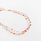 Multi Layered Beaded Chain Necklace in Crystal