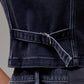 Black Hidden Denim Vest