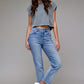 Medium Dark Clean Stretch Straight Leg