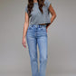 Medium Dark Clean Stretch Straight Leg