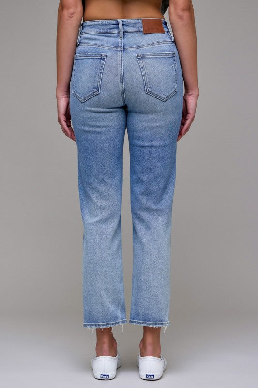 Medium Dark Clean Stretch Straight Leg