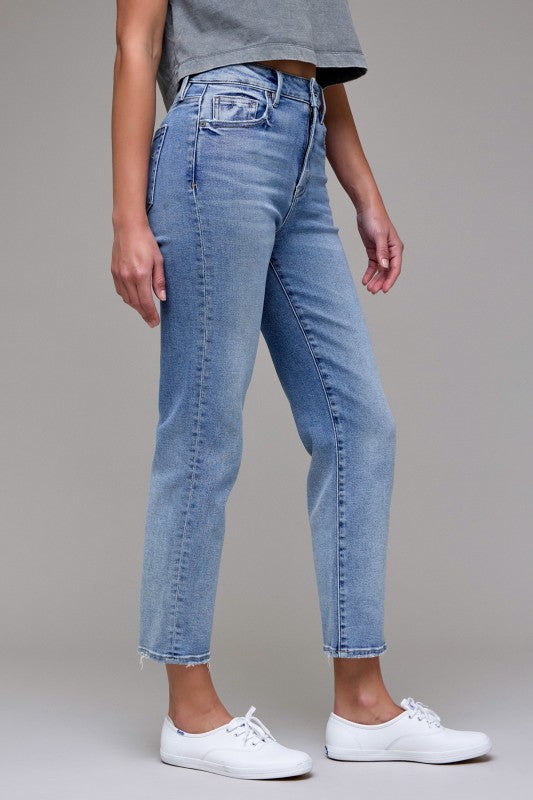 Medium Dark Clean Stretch Straight Leg