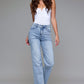 Hidden Jeans Medium Light Clean Stretch Classic Straight
