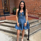 Sierra Western Stitch Sweetheart Denim Minidress