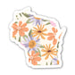 Wisconsin Floral Pattern Sticker