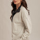 Victoria Thermal Contrast Snow Washed Sweatshirt in Grey