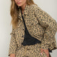 Allison Cheetah Button Up Jacket