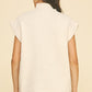Willow Turtle Neck Cap Sleeve Sweater
