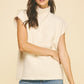 Willow Turtle Neck Cap Sleeve Sweater