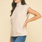 Willow Turtle Neck Cap Sleeve Sweater