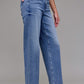 Medium Wash Mid Rise Stretch Dad Jean