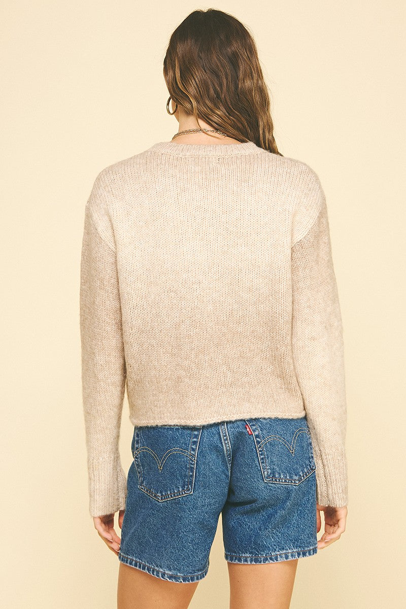 Adley Gradient Crew Neck Sweater