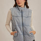Lily Denim Puffer Vest