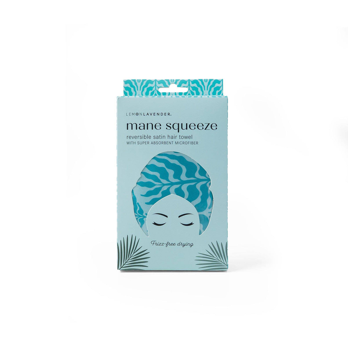 Lemon Lavender Mane Squeeze Reversible Satin Hair Towel