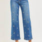 Kori Denim Floral Jeans in Plus