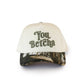 You Betcha Hat in Camo & Cream
