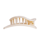 Almond Beige Large Flat Circle Hair Clip
