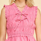 Renae Front-tie Detailed Smocking Top