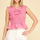 Renae Front-tie Detailed Smocking Top