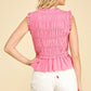 Renae Front-tie Detailed Smocking Top
