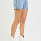 Jessica High Rise Shorts With Embroidered Detail