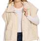 Julia Sherpa Vest in Sand Beige