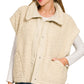 Julia Sherpa Vest in Sand Beige