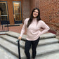 Marlee Tunic Sweater in Blush