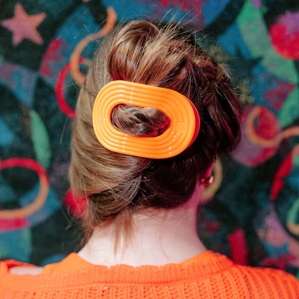 Flat Round Hair Clip Large Day Rave