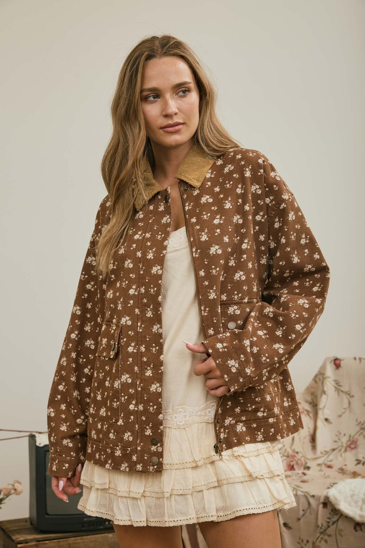 Torrie Jacket in Brown