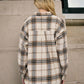 Elise Plaid Boxy Button Down Collared Long Sleeve Shirt