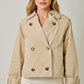 Lucy Lace Trim Half Length Trench Coat