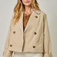 Lucy Lace Trim Half Length Trench Coat