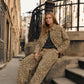 Allison Cheetah Button Up Jacket