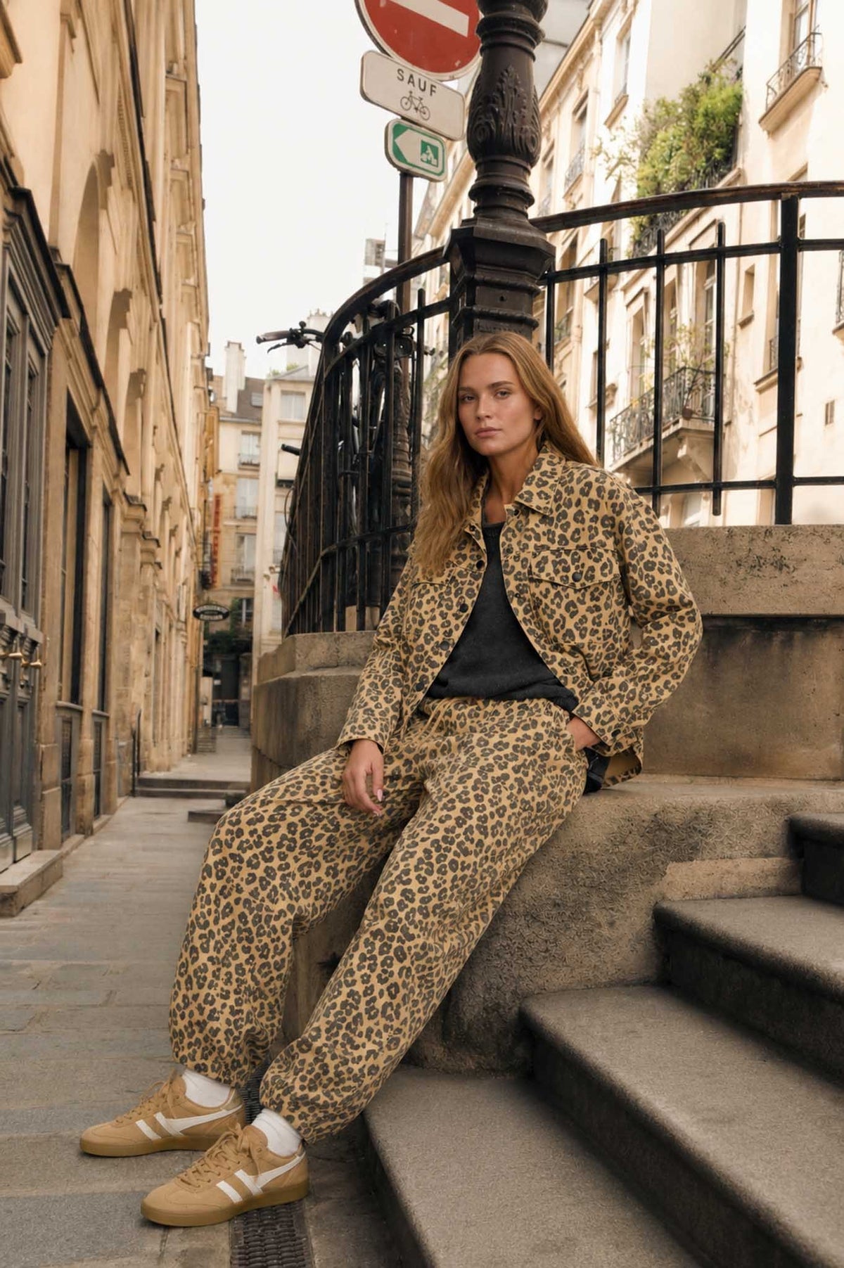 Allison Cheetah Button Up Jacket
