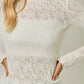 Carolyn Lettuce Edge Textured Knit Top
