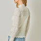 Carolyn Lettuce Edge Textured Knit Top
