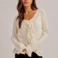 Lace Detail Ribbon Tied Cardigan
