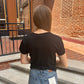Tourist Knit Jersey Tee in Black