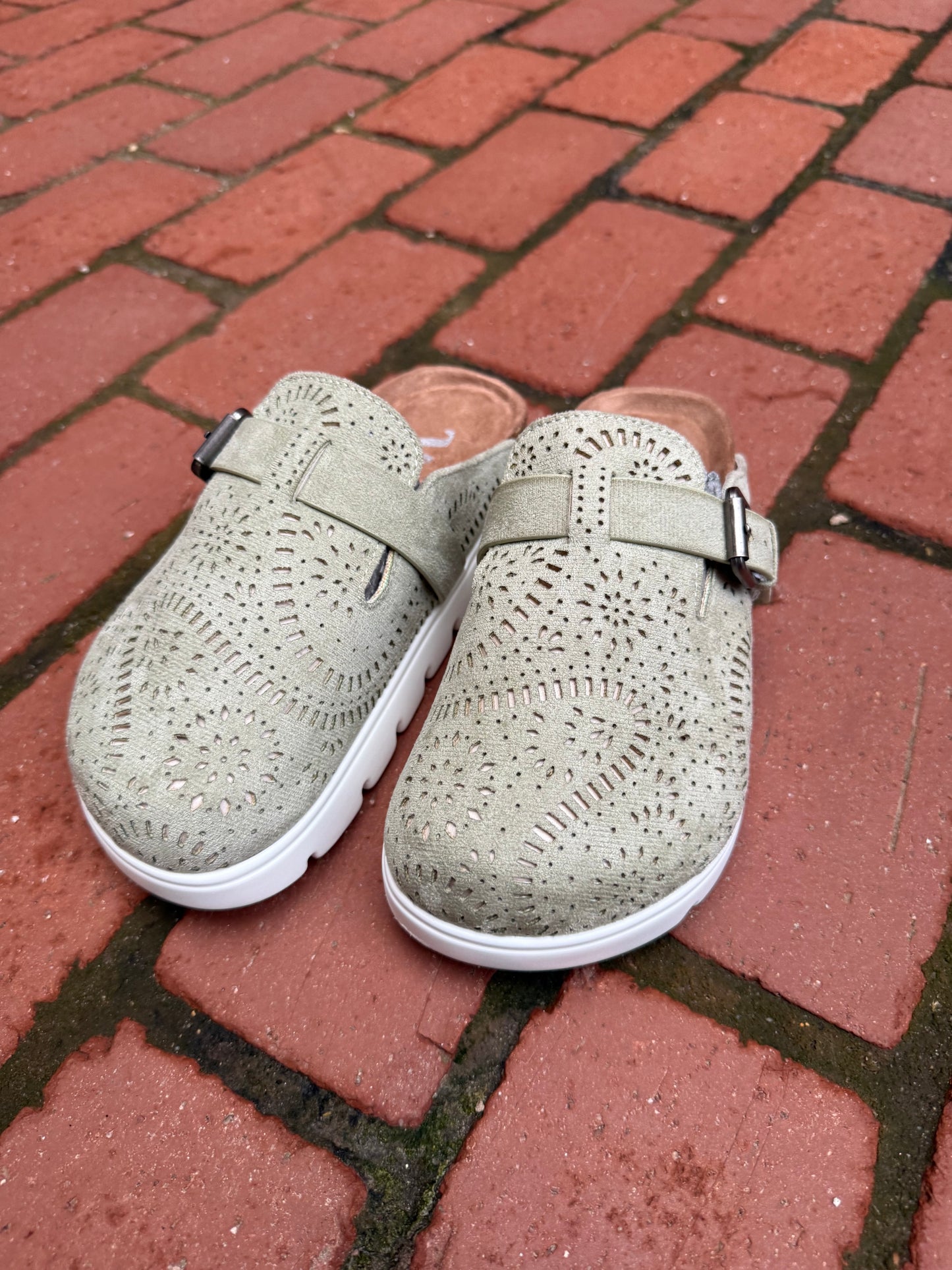 Lulu Clog in Sage