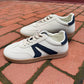 Retro Sneakers in Tan and Navy
