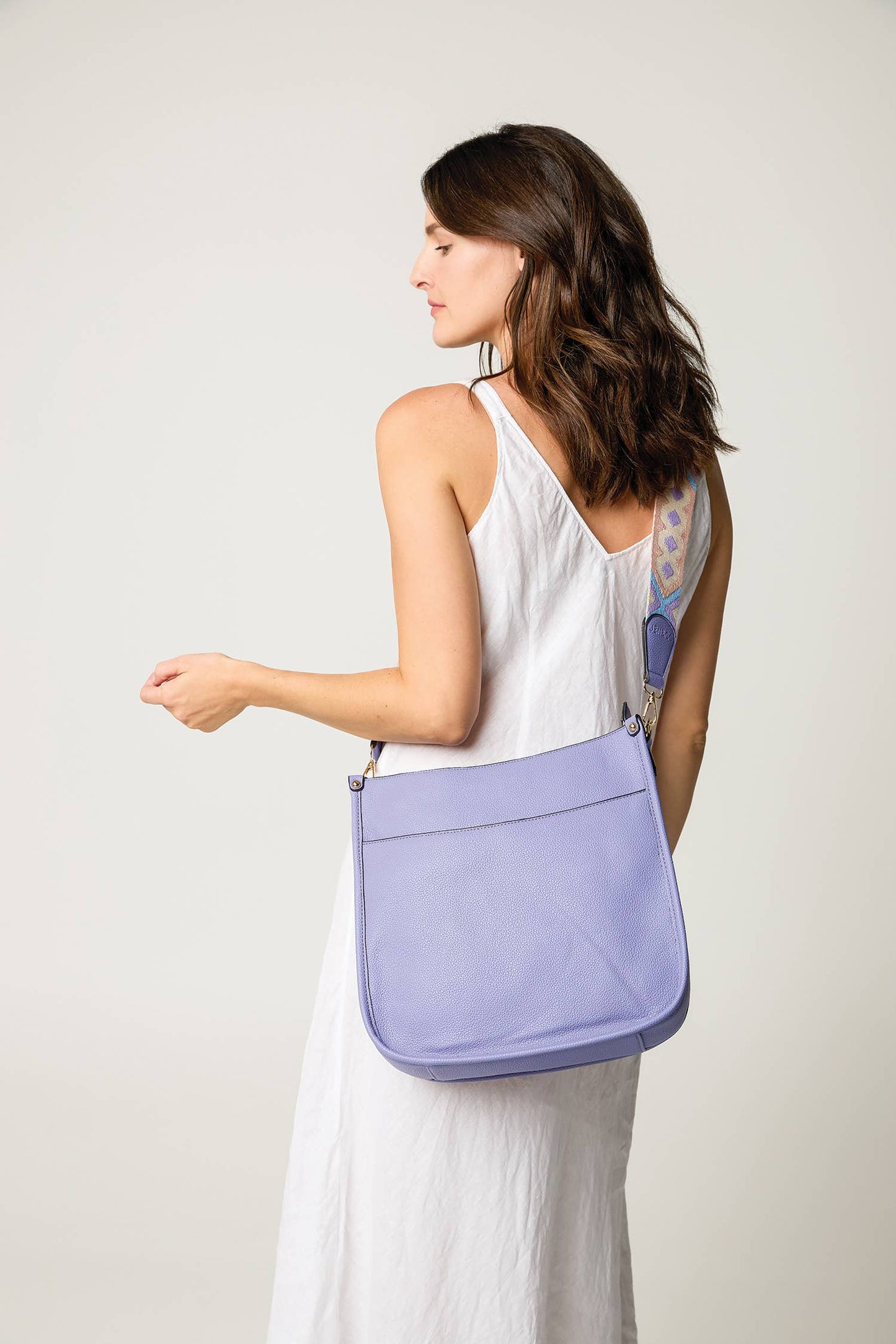 Black Chloe Crossbody with Guitar Strap