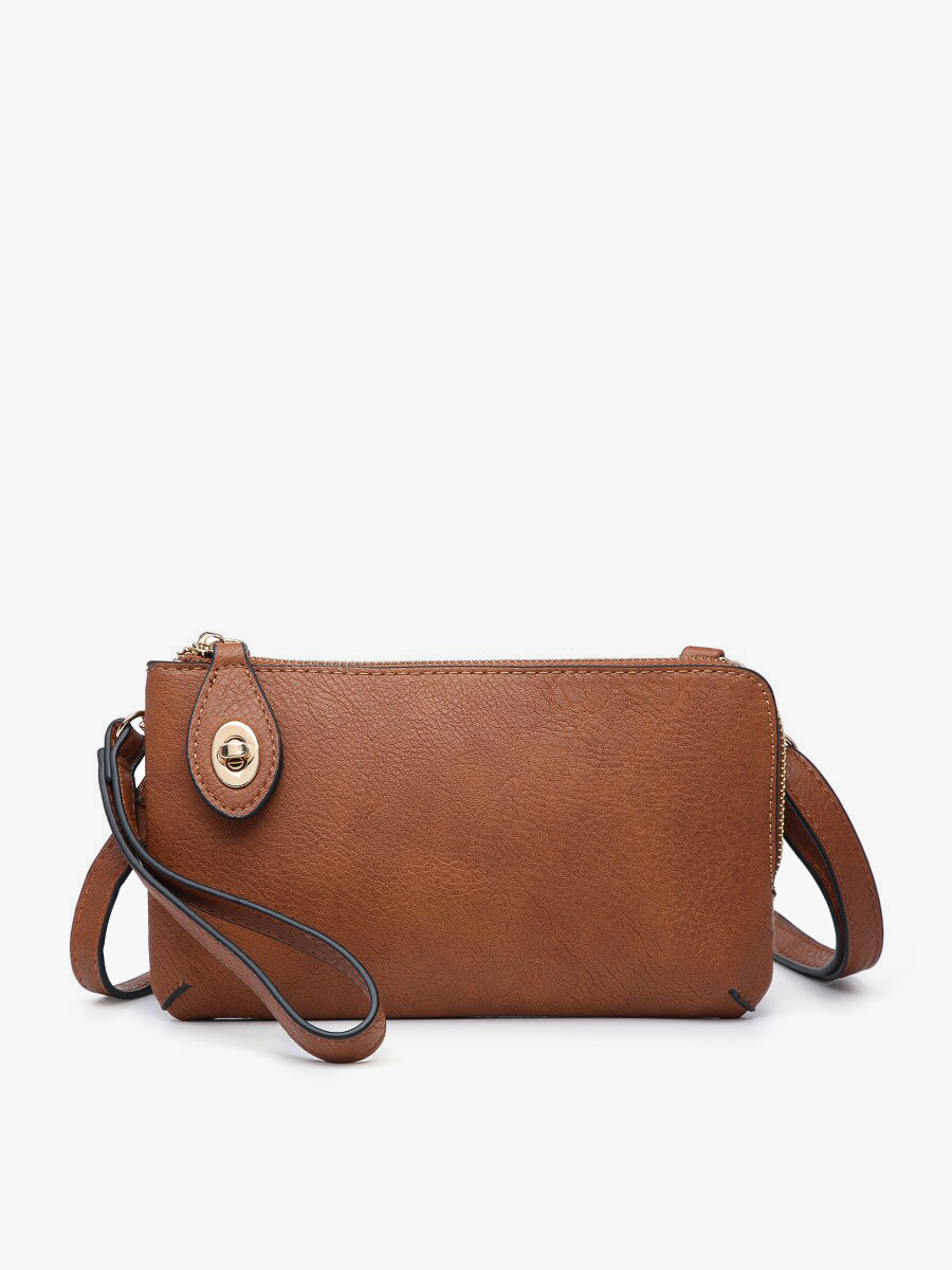 Kendall Crossbody/Wristlet in Brown