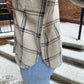 Toni Plaid Tucker Jacket in Crystal Grey