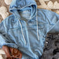 Carlie Denim Half Zip