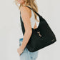 Haddie Hobo Vegan Leather Tote in Brown