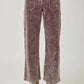Julie Washed Corduroy Trousers in Eggplant